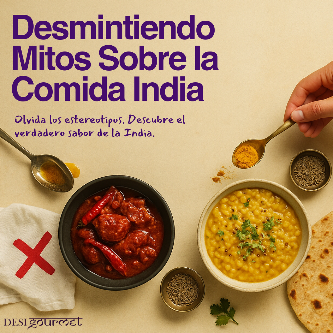 Curry indio hecho con mezclas de especias Desi Gourmet