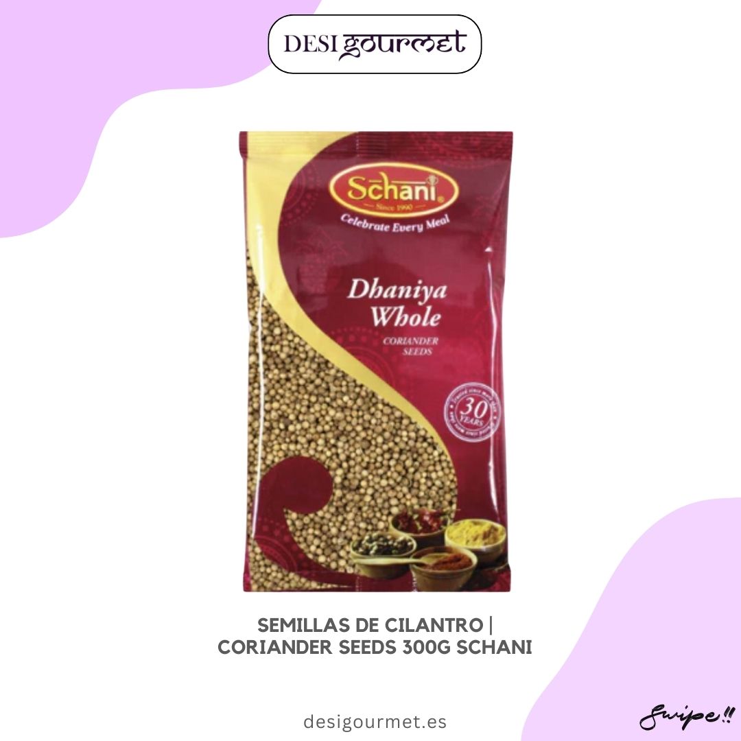 "High-quality coriander seeds for aromatic and flavorful dishes. Add a burst of freshness to your recipes with Schani coriander seeds. 300G pack."