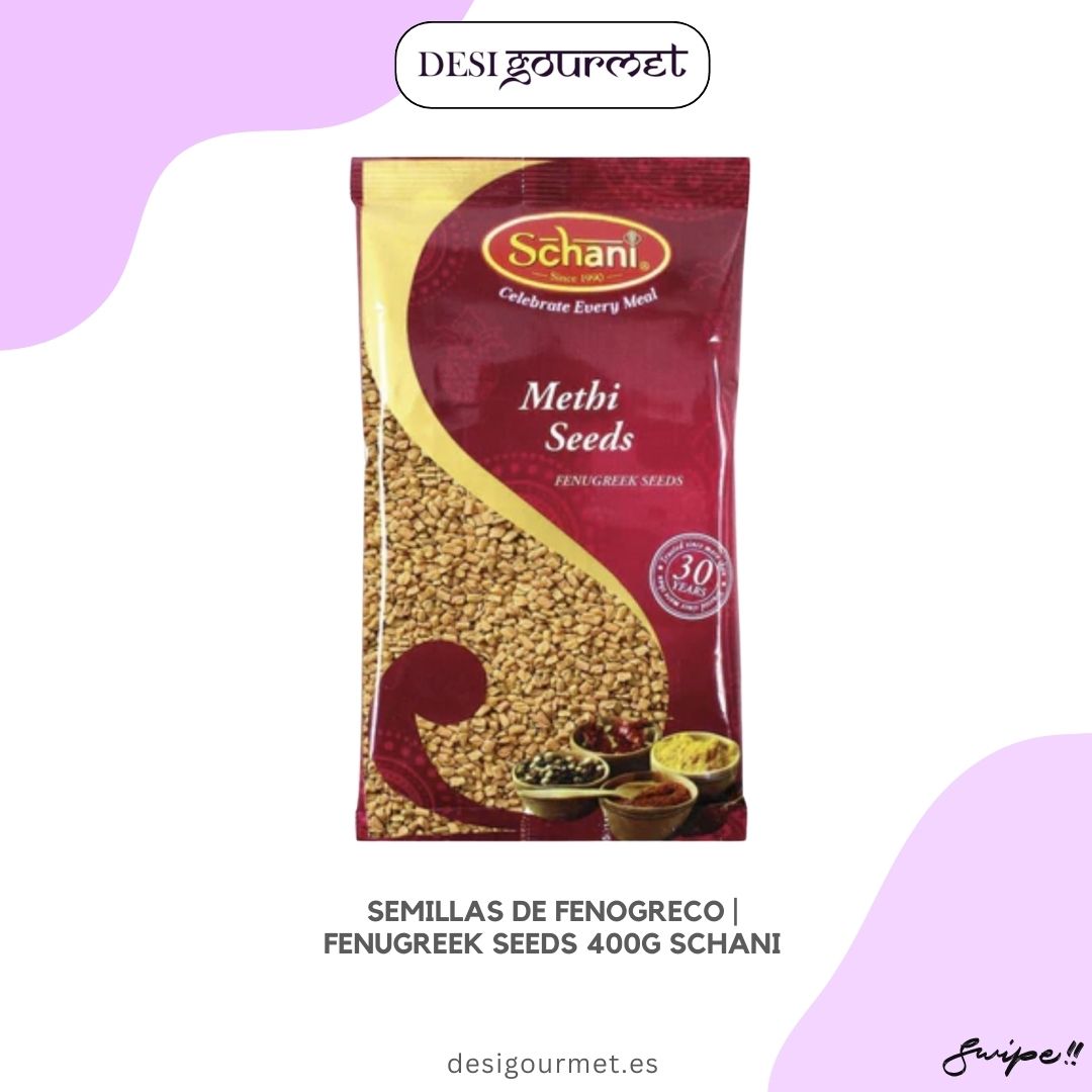 "Buy Schani Fenugreek Seeds 400g. Enhance your dishes with the rich flavor and aroma of high-quality fenugreek seeds. Perfect for curries, dals, and more."