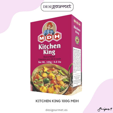 Meta Description: "Add a royal touch to your dishes with MDH Kitchen King 100G. This versatile spice blend enhances the flavors of your meals with aromatic and authentic Indian spices."