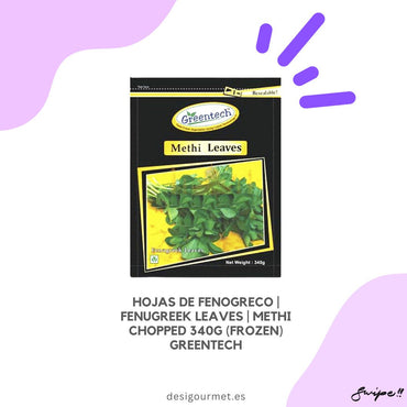 English: Enjoy Methi (Fenugreek) leaves in dishes like Thepla, Aloo, and Dal. Healthy and delicious. Perfect for any meal.  Spanish: Disfruta de las hojas de Methi (Fenogreco) en platos como Thepla, Aloo y Dal. Saludable y delicioso. Perfecto para cualquier comida.