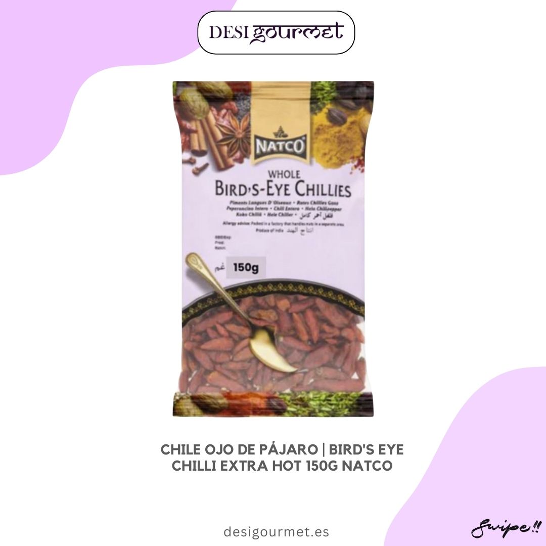 Meta Description: Elevate your culinary creations with Bird's Eye Chilli Extra Hot 150g by Natco. These potent chillies are perfect for infusing your dishes with a bold, spicy flavor. Get the best quality chilli for your kitchen from Desi Gourmet!