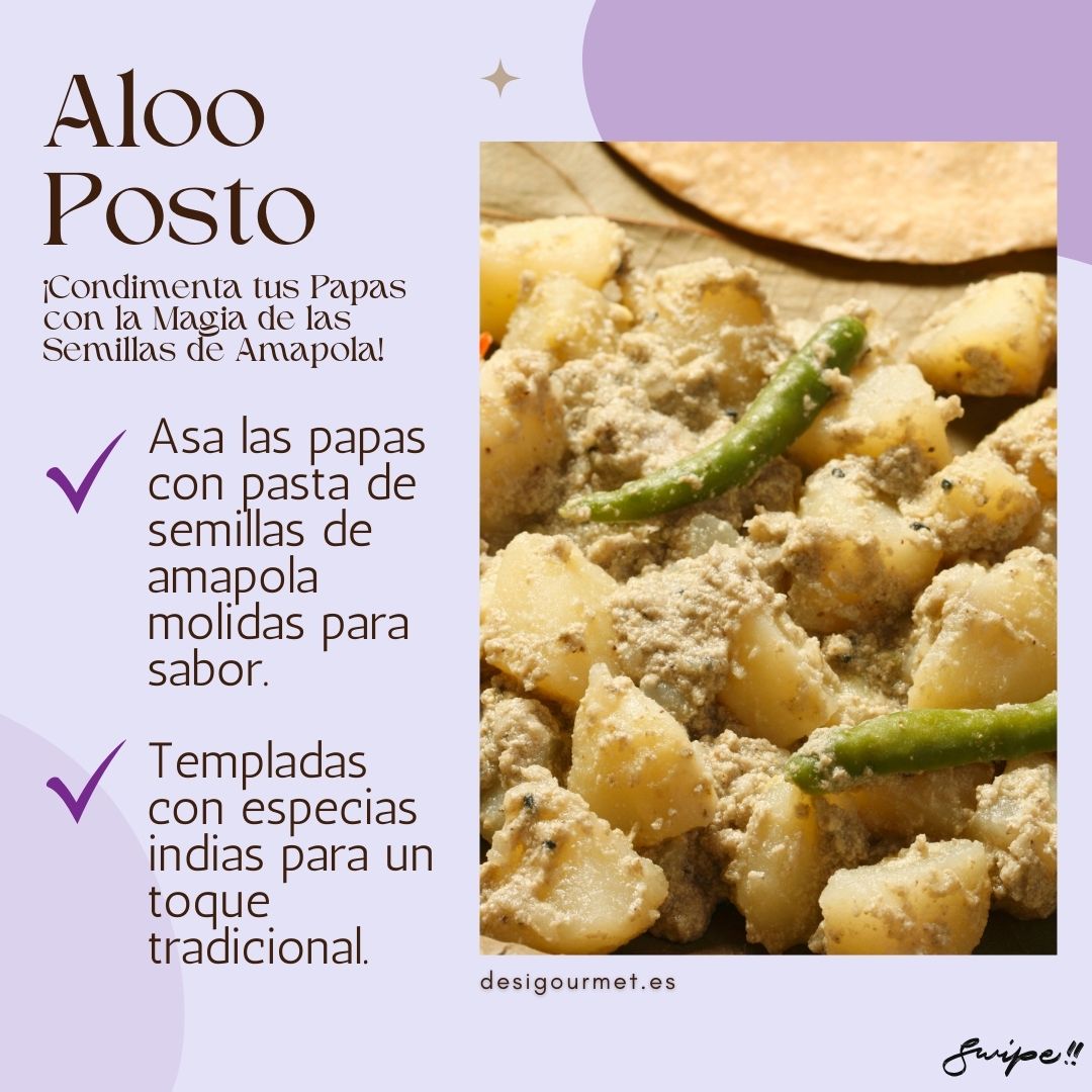 Spice up your potatoes with Aloo Posto! Roast potatoes with ground poppy seed paste for a nutty flavor and season with Indian spices for a traditional touch.