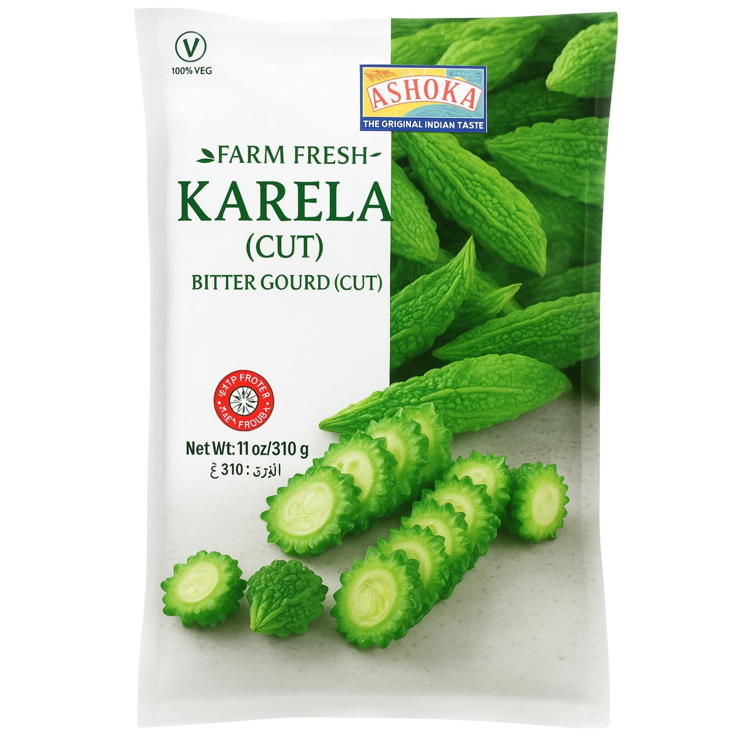 Frozen bitter melon | Bitter Gourd (Ring Cut) | Karela Cut 310g Ashoka