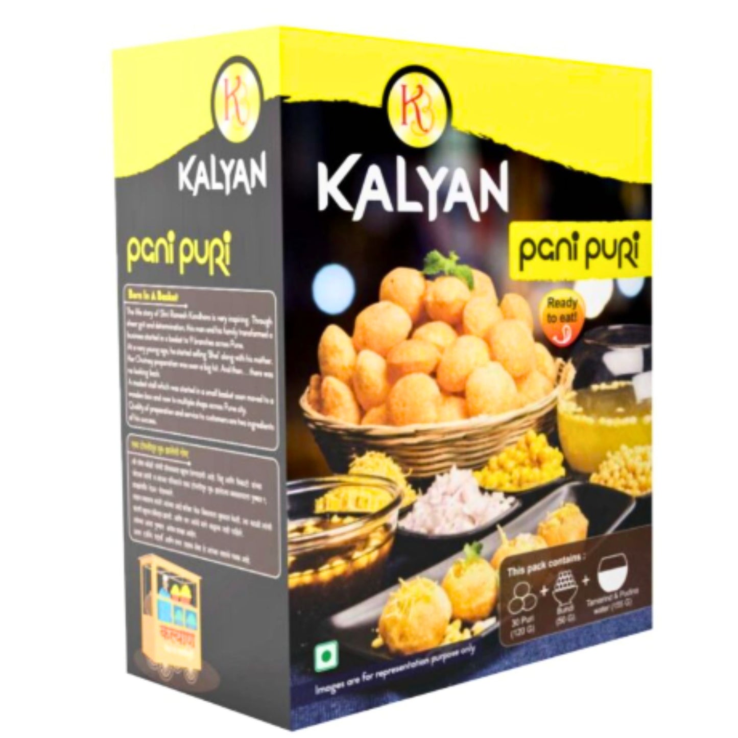 Aperitivos Pani Puri | Pani Puri 30pcs. 425g Kit Kalyan