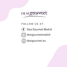 Cargar imagen en el visor de la galería, Follow Desi Gourmet Madrid for delicious Indian sweets like Jalebi and Imarti at desigourmet.es.