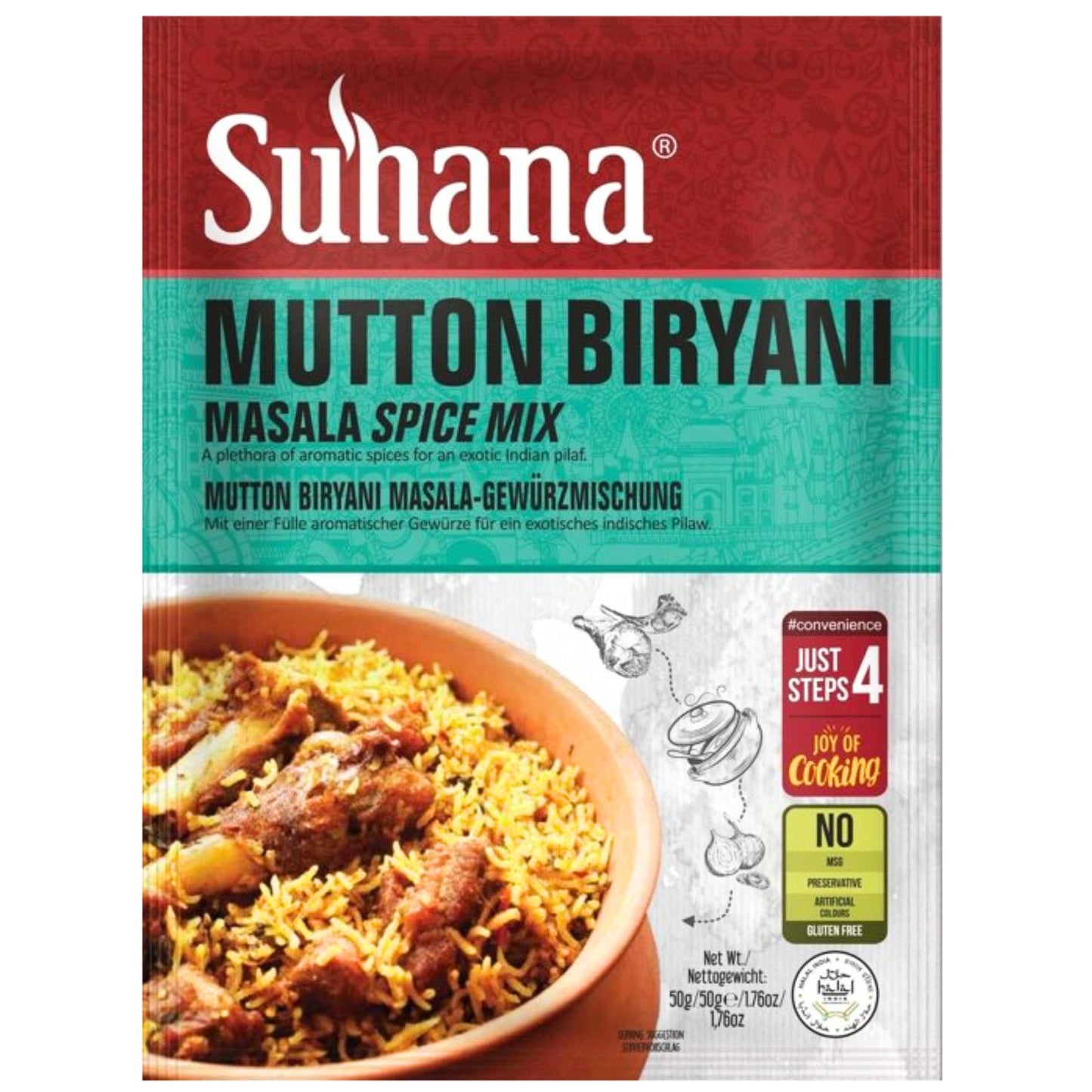 Prepared for Lamb Biryani | Mutton Biryani Mix 50g Suhana