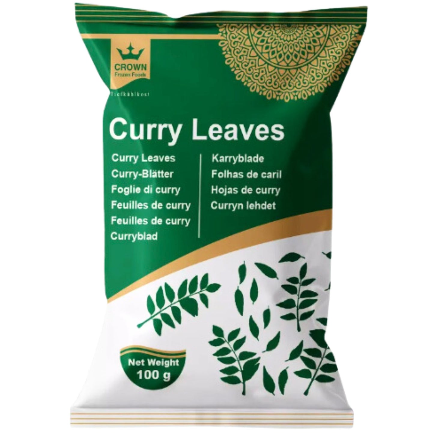 Hojas de Curry | Kari Patta | Curry Leaves 100g Frozen Crown