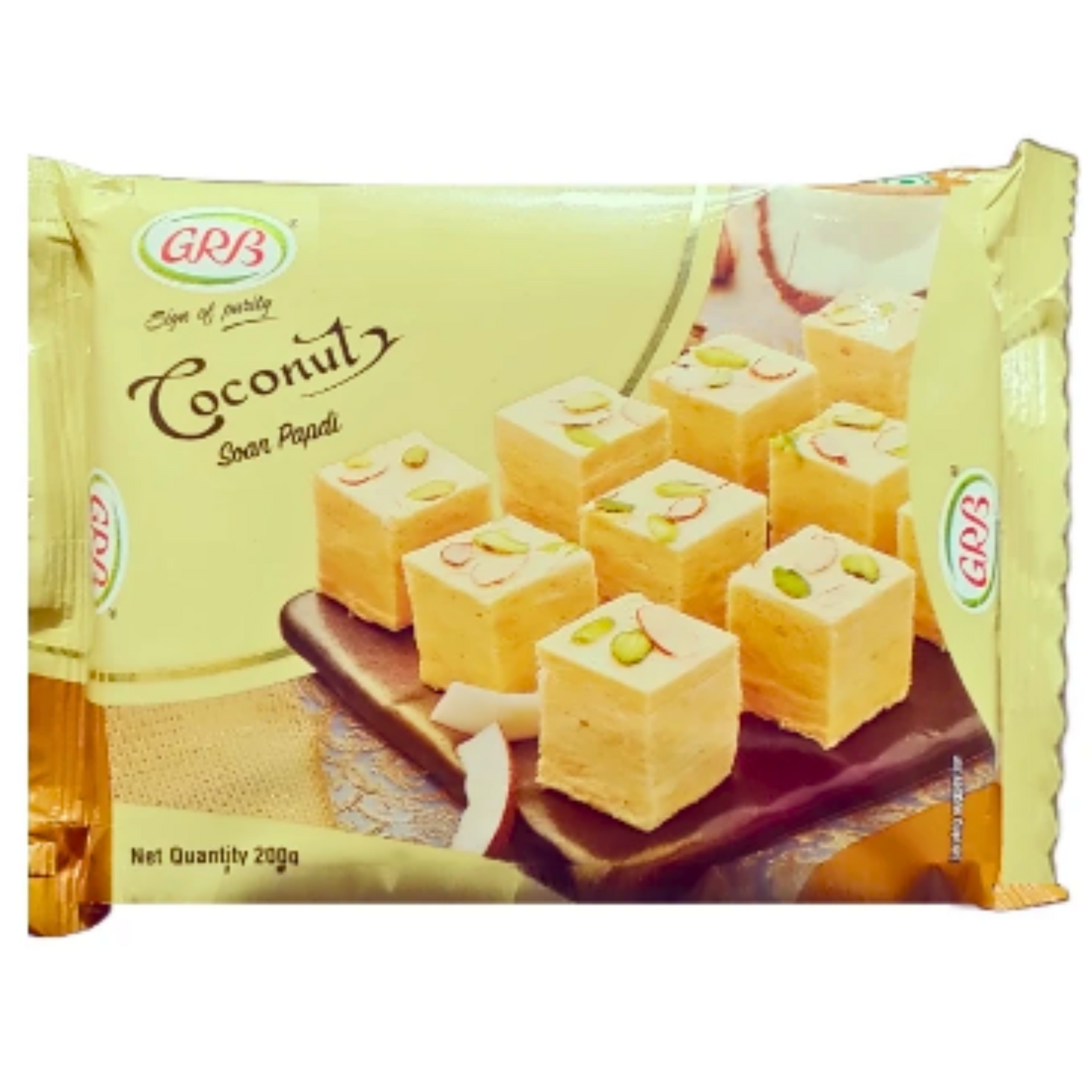 Traditional sweet “Soan Papdi” | Soan Papdi in Coconut flavor 200g GRB