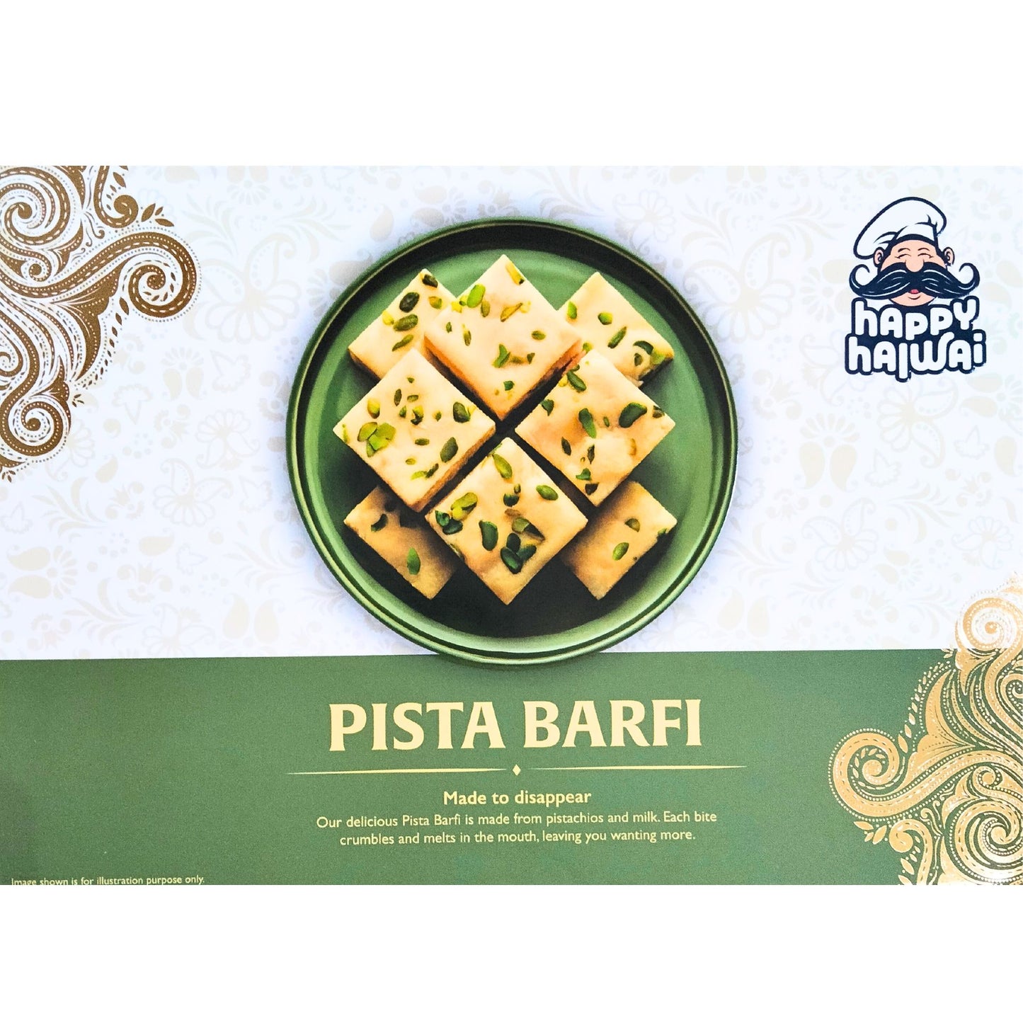 Dulce de Pistacho | Pista Burfi 300g Dairy Valley