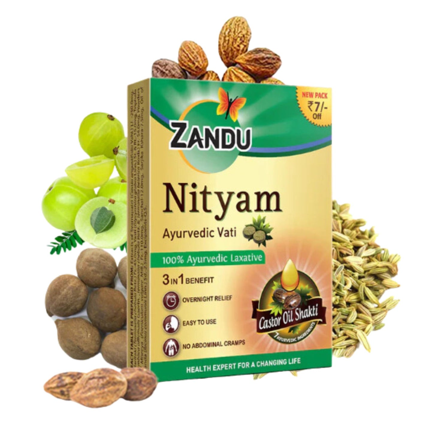 कब्ज से तुरंत राहत के लिए आयुर्वेदिक गोलियाँ | कब्ज से तुरंत राहत के लिए नित्यम आयुर्वेदिक वटी गोलियाँ (30 गोलियाँ)