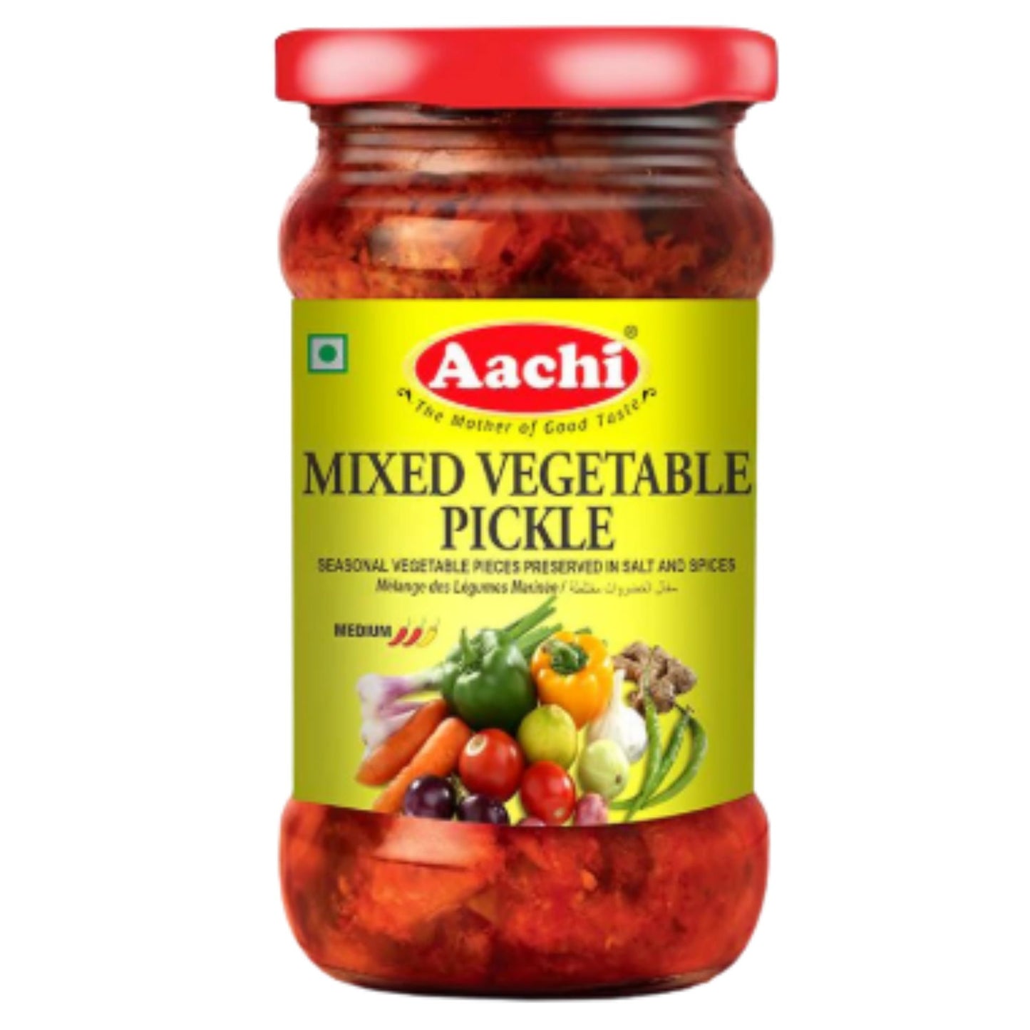 Pickle mixto verdura (encurtido) | Mixed Vegetable Pickle 300g Aachi
