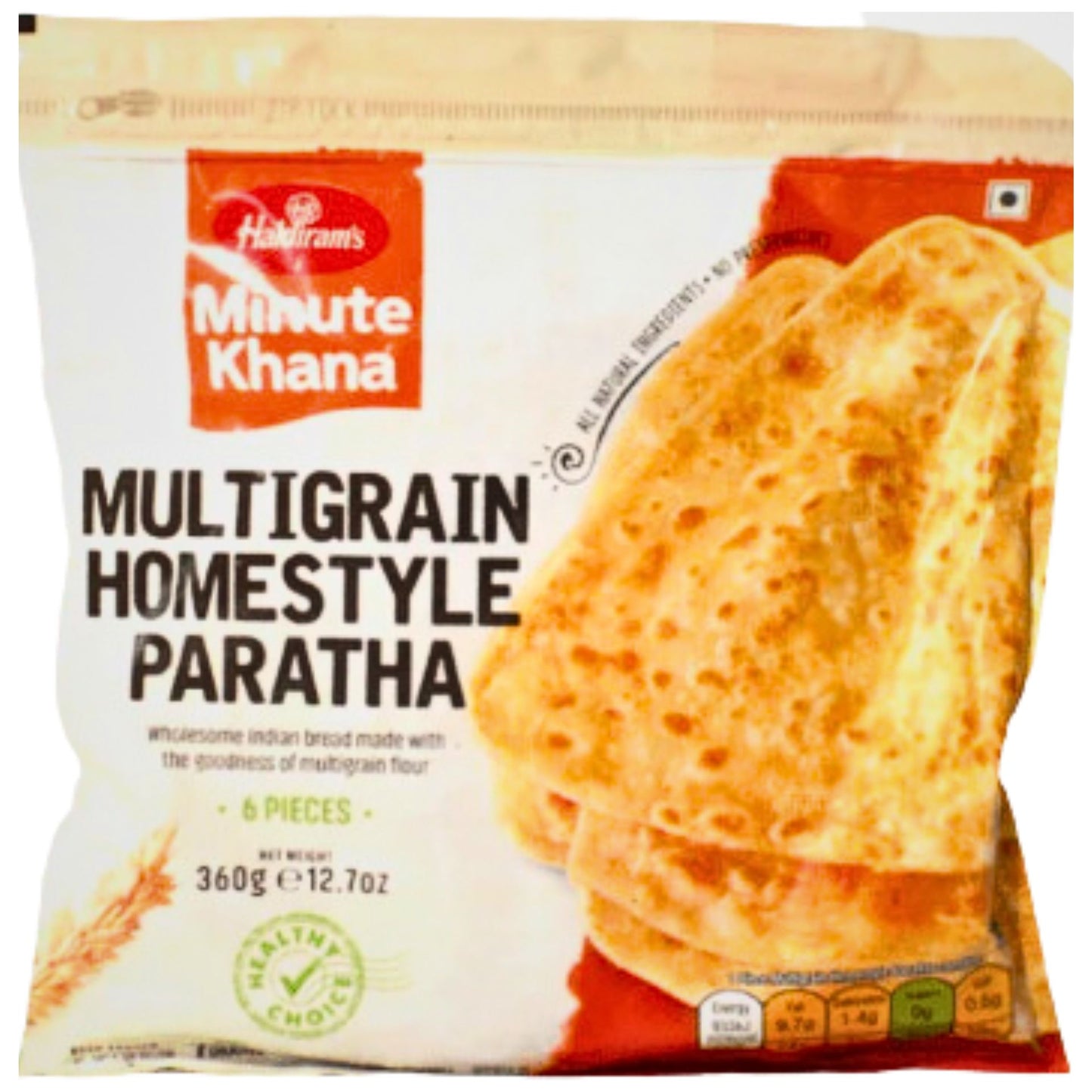 Pan estilo de casa de multigrano | Homestyle Multigrain Paratha 360g/6pcs. Haldiram
