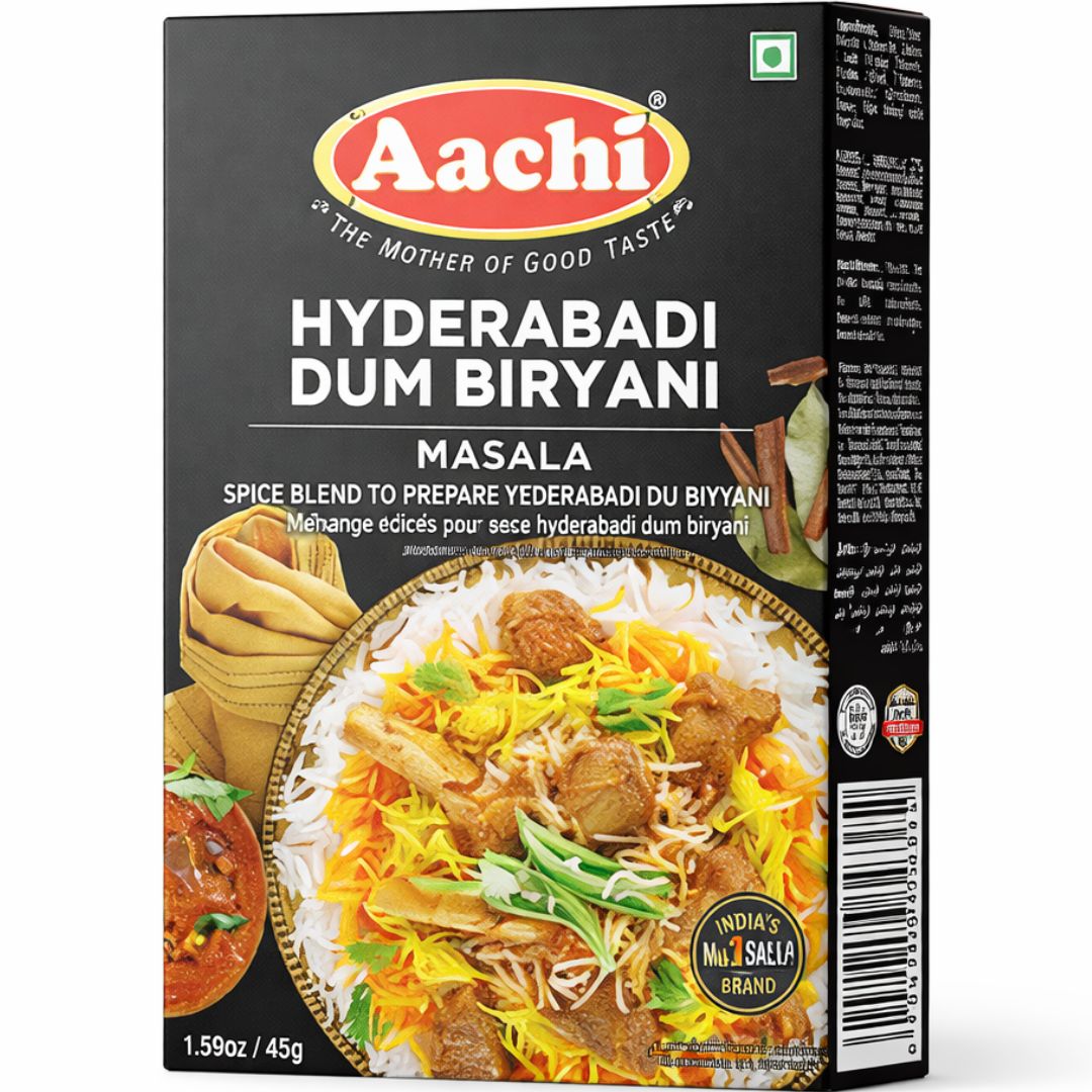 Especias para Arroz | Hyderabadi Dum Biryani Masala 45g Aachi
