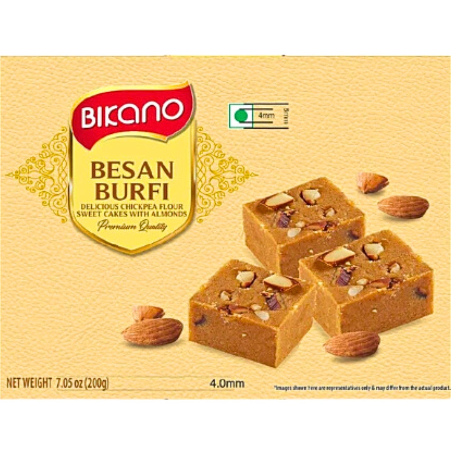 Dulce de besan burfi | Chickpea Fudge | Besan Burfi 400g Bikano