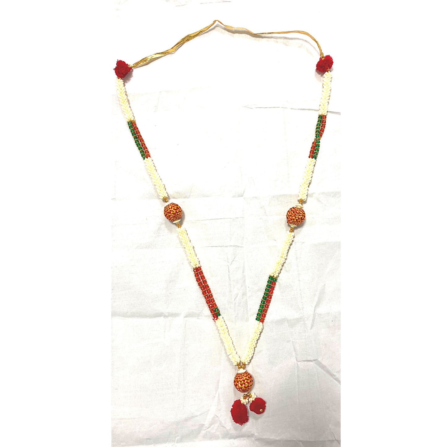 Medium Pearl Garland | Medium Artificial Flower Multipurpose Garland (Mala)
