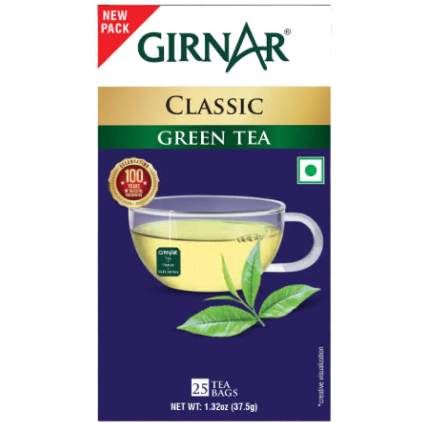 Té verde con bolsitas de té | Green Tea Classic 25bags/37.5g Girnar