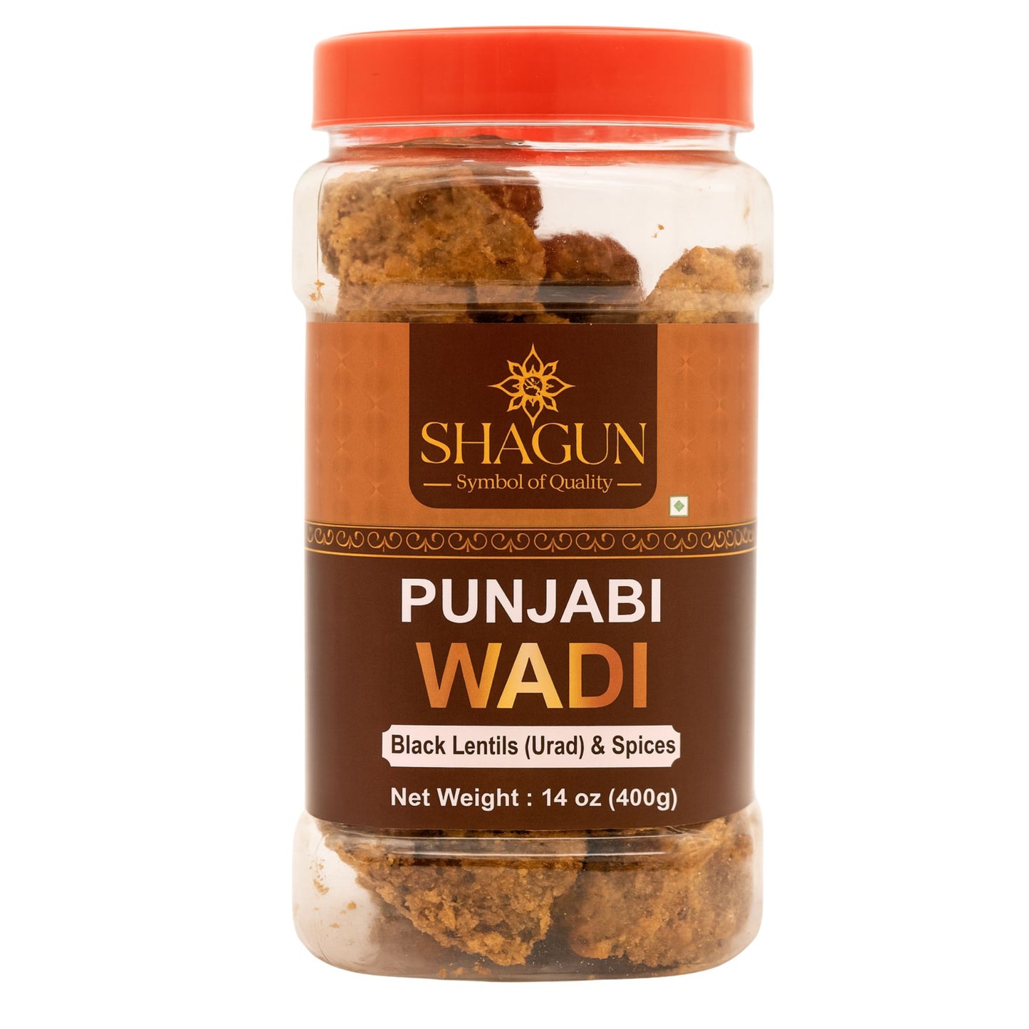 Bolas de harina trigo y de Frijol especiadas | Spiced Flour Balls | Punjabi Wadi 400g Shagun
