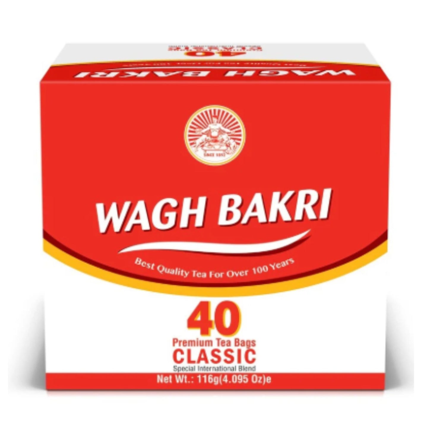 Te clásicas en bolsitas | Classic Tea bags 40bags/116g Wagh Bakri