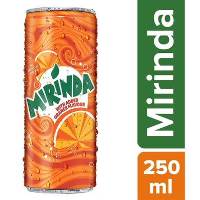 Bebida de Mirinda de Naranja | Mirinda Orange Soft Drink Can 250ml