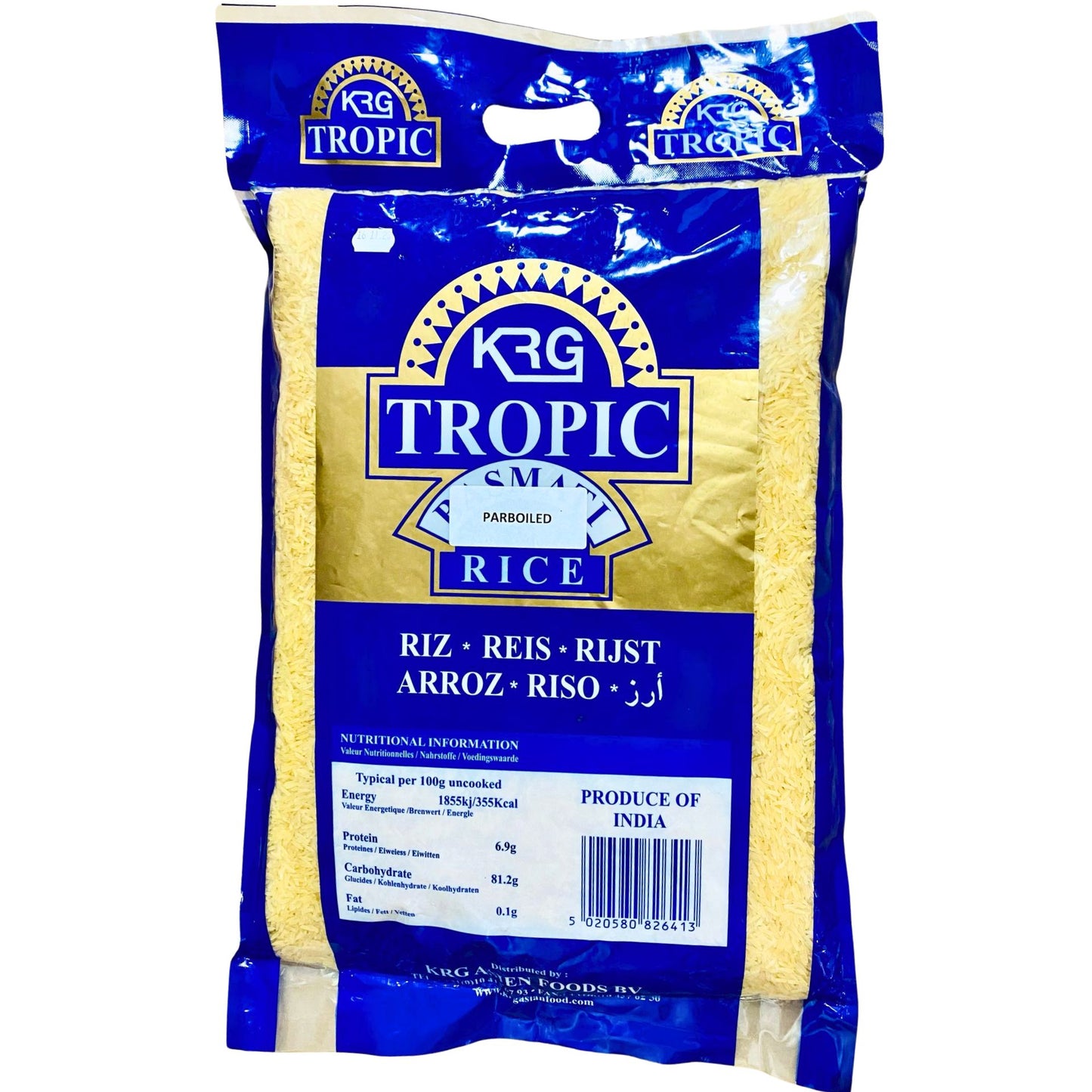 Arroz vaporizado | Parboiled Rice 5kg KRG