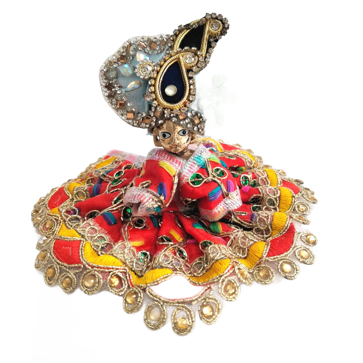 Head decoration | Designer Crown for god | Designer Mukut for pooja (size 0)