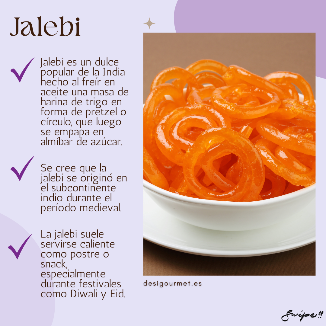 Jalebi is a popular Indian dessert, made by frying wheat flour batter in pretzel shapes.
