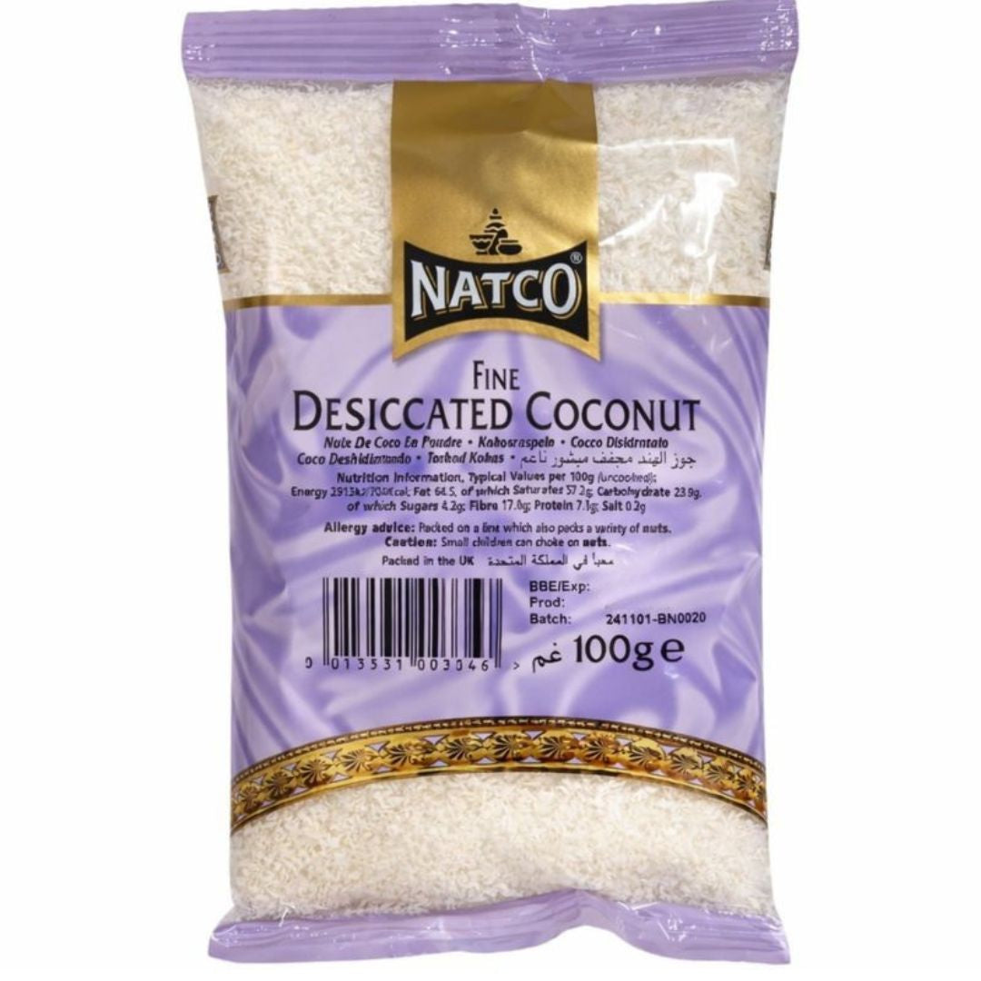Coco Rallado fino | Fine Desiccated Coconut 100g Natco