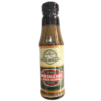 Salsa de Chile Verde Picante | Green Chilli Sauce 190g Khana Khazana