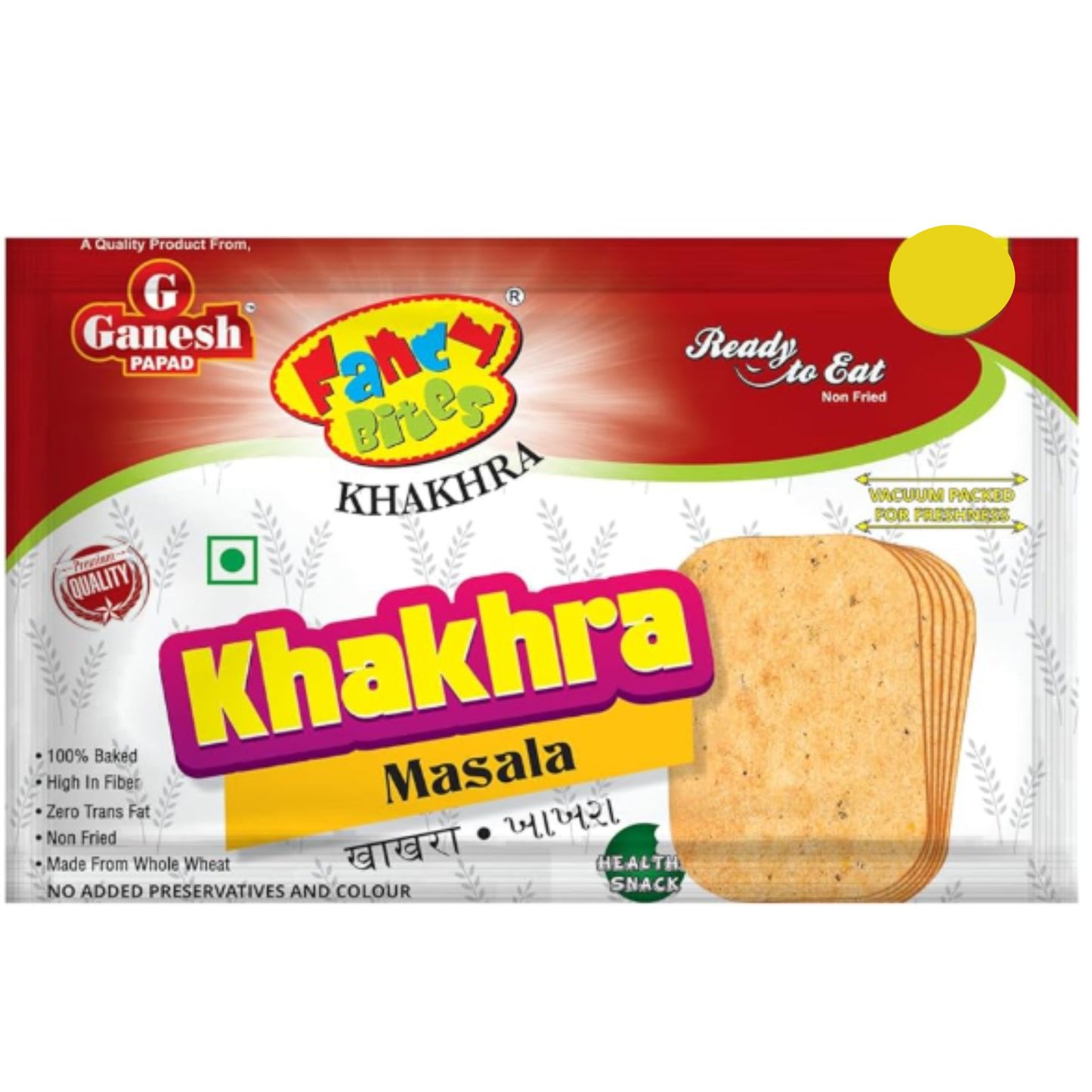 Aperitivos Khakhra de Especias | Khakhra Masala 50g Ganesh