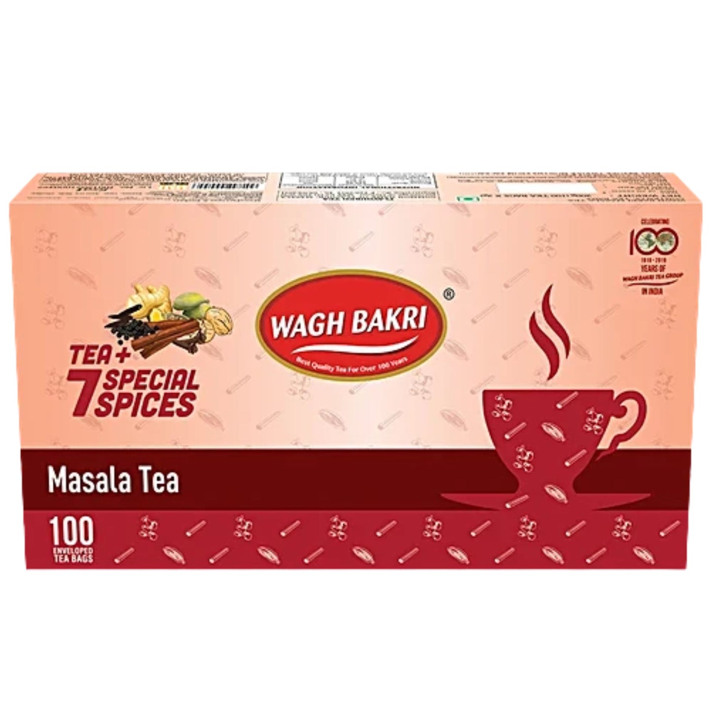 Te con Especias bolsitas Wagh Bakri | Masala Tea Bags 100bags*200g Wagh Bakri