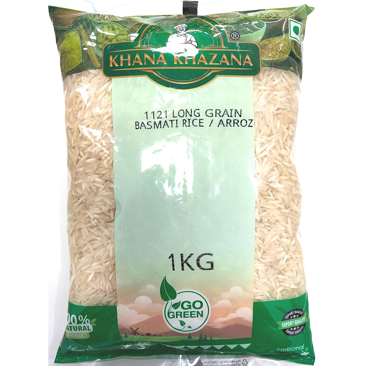 Arroz Basmati Extra Largo Basmati Premium Rice XL 1kg "Khana