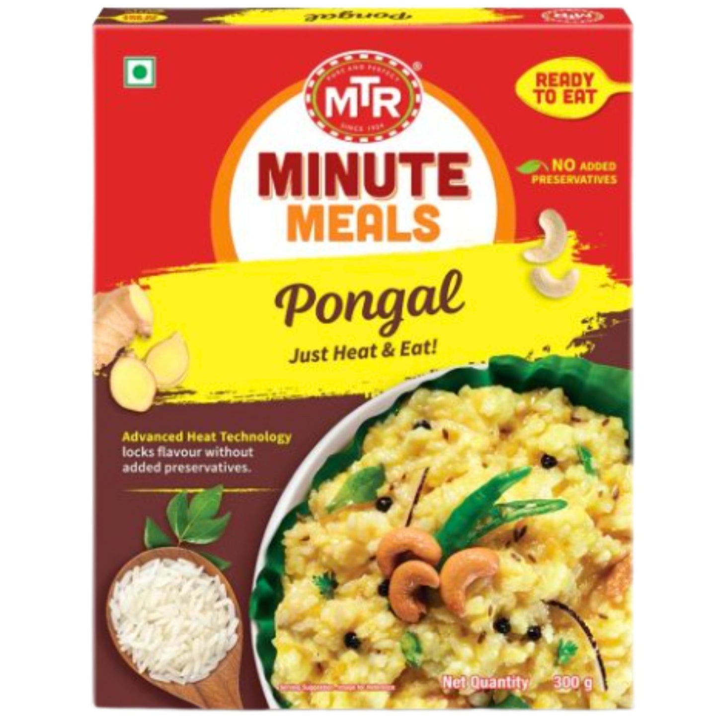 Arroz especiado con Verduras | Pongal 300g MTR
