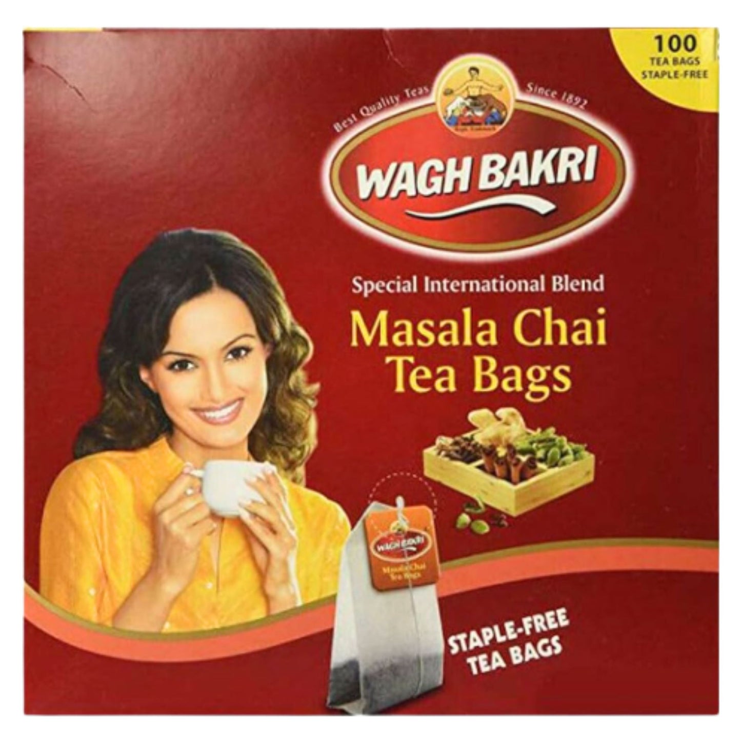 Te con Especias bolsitas Wagh Bakri | Masala Tea Bags 100bags*200g Wagh Bakri