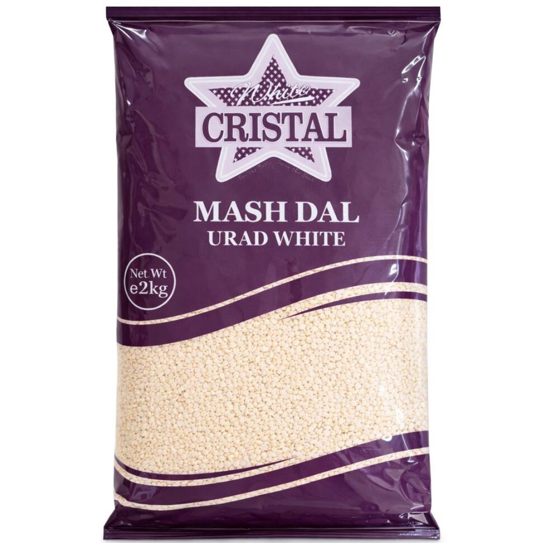 Frijol blanco Partido y Pelado (Vigna mungo) | Urid dal White 2kg Cristal
