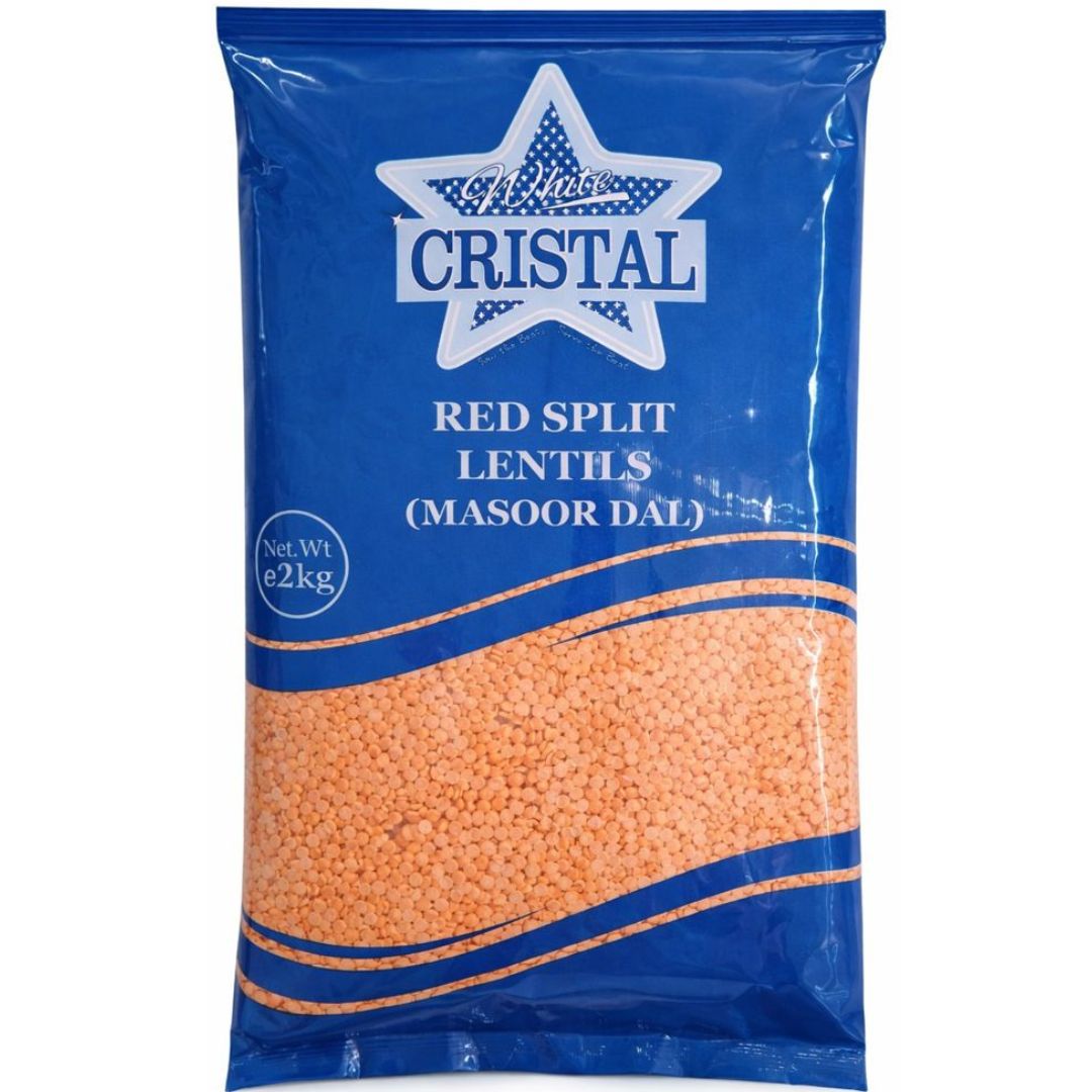 Lentejas Rojas (Lens culinaris) | Red Lentils | Masoor dal 2kg Cristal