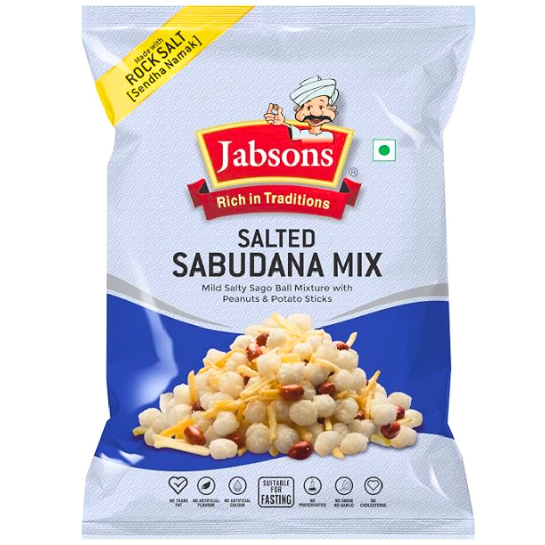 Aperitivos Sabudana Mix | Sabudana Mix Salted 180g Jabsons