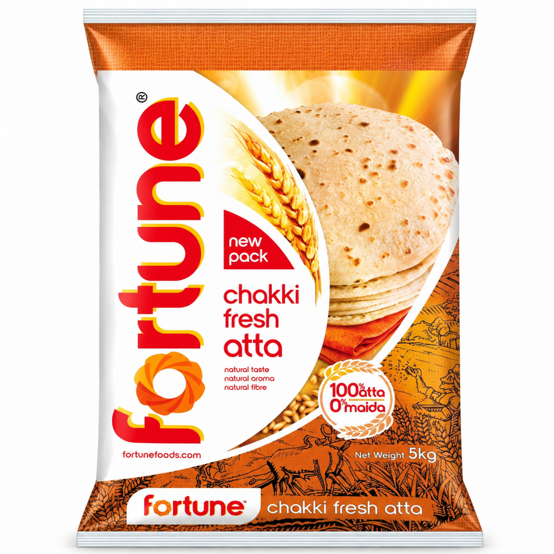 Wheat Flour for Chapati | Wheat Flour for Chapati 5kg Fortune Chakki Atta