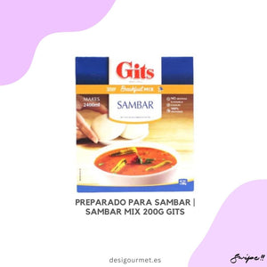 Gits Sambar Mix 200g pack for making authentic South Indian sambar stew at home.