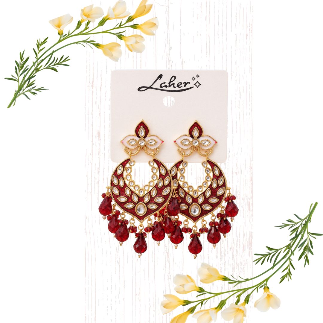Joyas artificiales de diseñador | Artificial Indian Jewellery Ethinic Earring