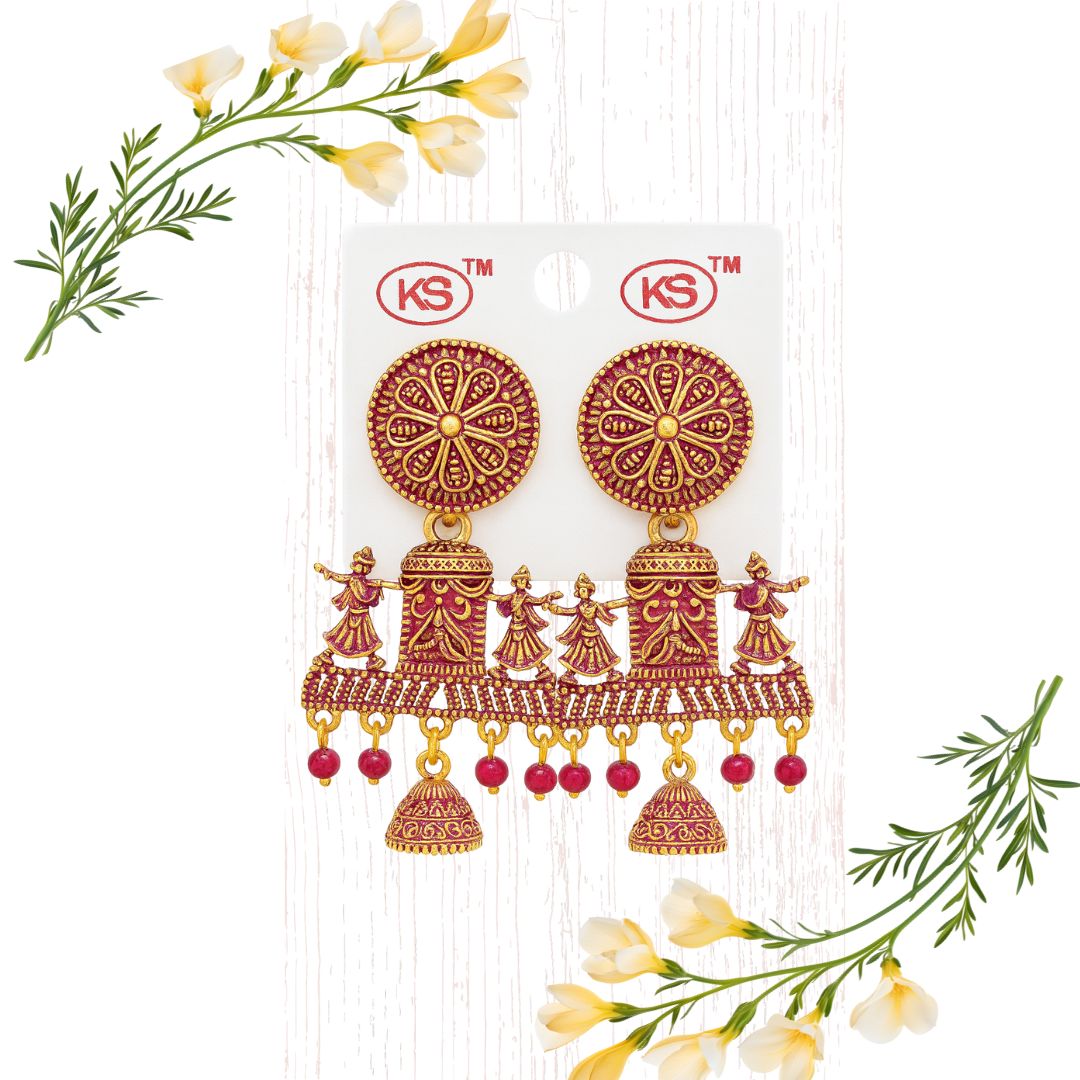 Joyas artificiales de diseñador | Artificial Indian Jewellery Ethinic Earring