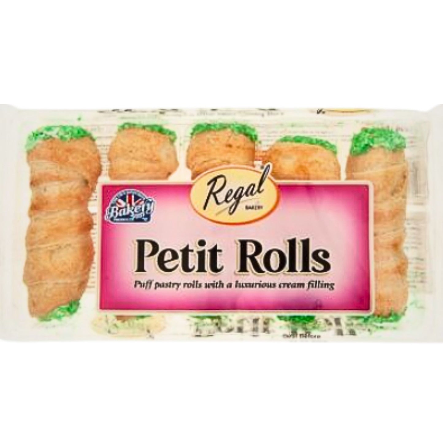 Rollitos de hojaldre rellenos de crema | Petit Cream Filled Puff Pastry Rolls 5pcs. Regal
