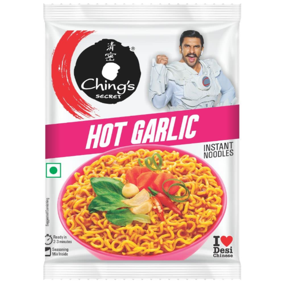 Fideos De Ajo Calientes | Hot Garlic Instant Noodles 60g Chings