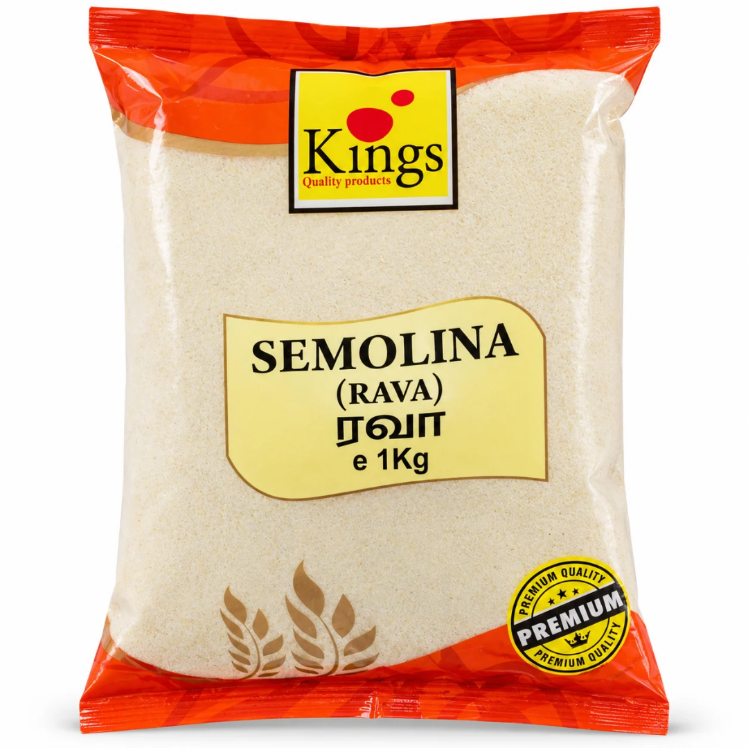 Sémola de Trigo | Semolina | Sooji /Suji (Rava) 1kg Kings