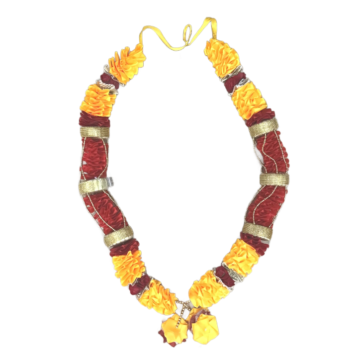 Guirnalda larga de flores artificiales para ídolo Mala | Long Artificial Flower Multipurpose Garland (Mala)
