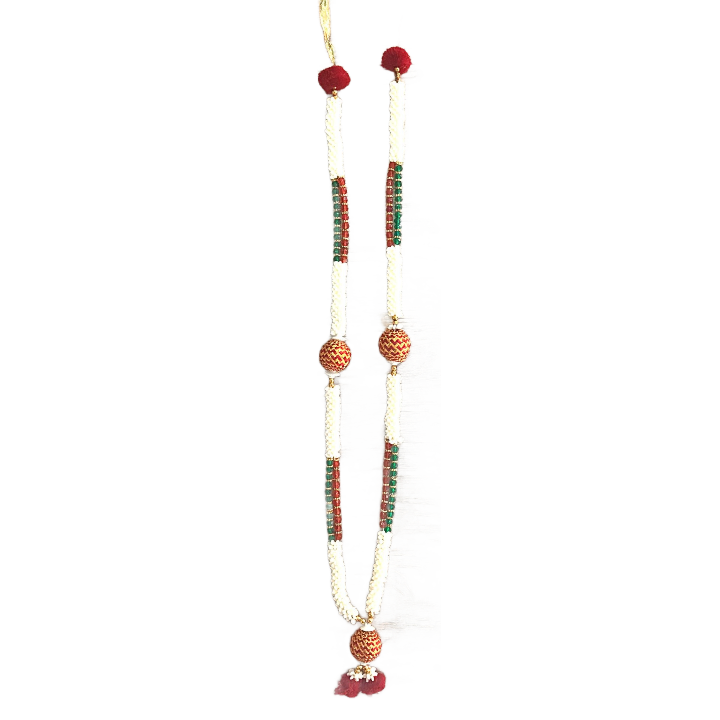 Medium Pearl Garland | Medium Artificial Flower Multipurpose Garland (Mala)
