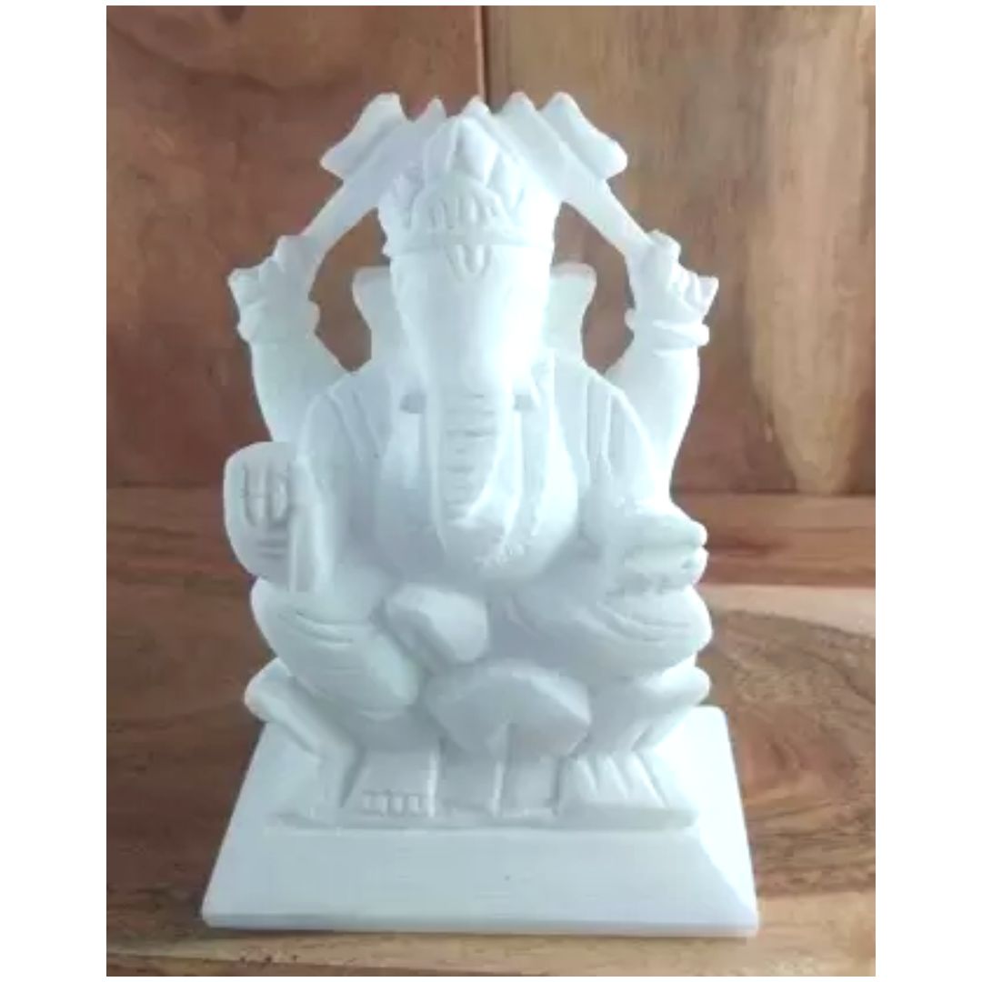 Lord Ganesha Statues (Idol) in White Marble |