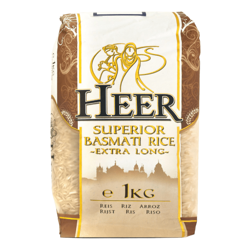 Arroz Basmati Extra Largo | Basmati Rice Extra Long 1kg "HEER"