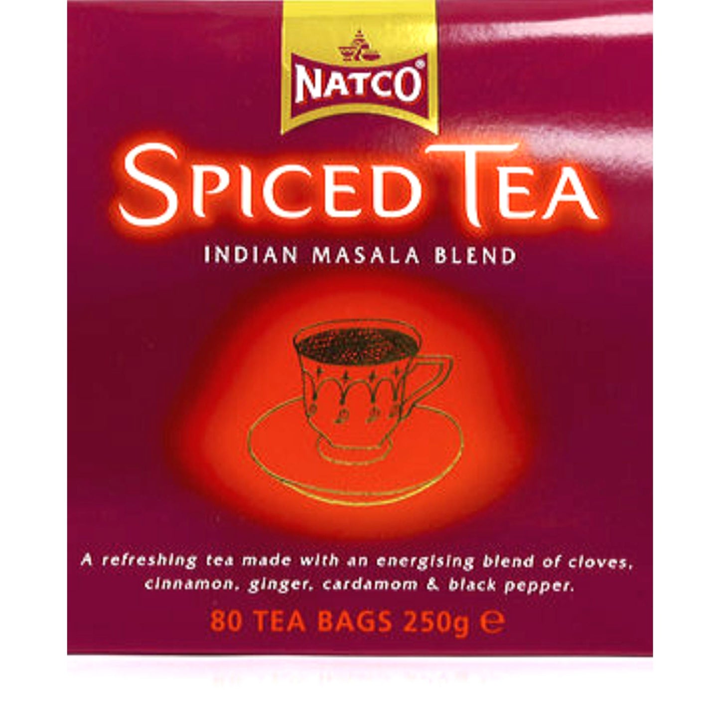 Te con especias en bolsitas (Masala Chai) | Spiced tea bags (Masala Chai) 80bags/250g Natco