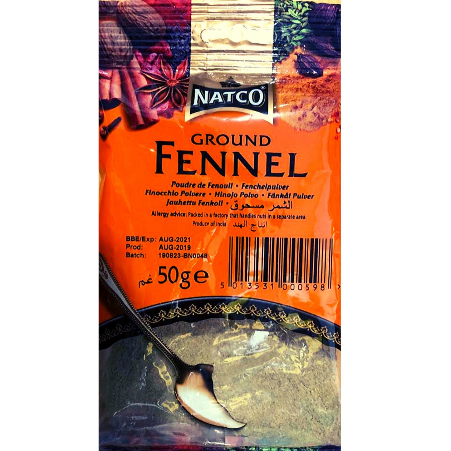 Hinojo en Polvo | Fennel Powder 50g Natco